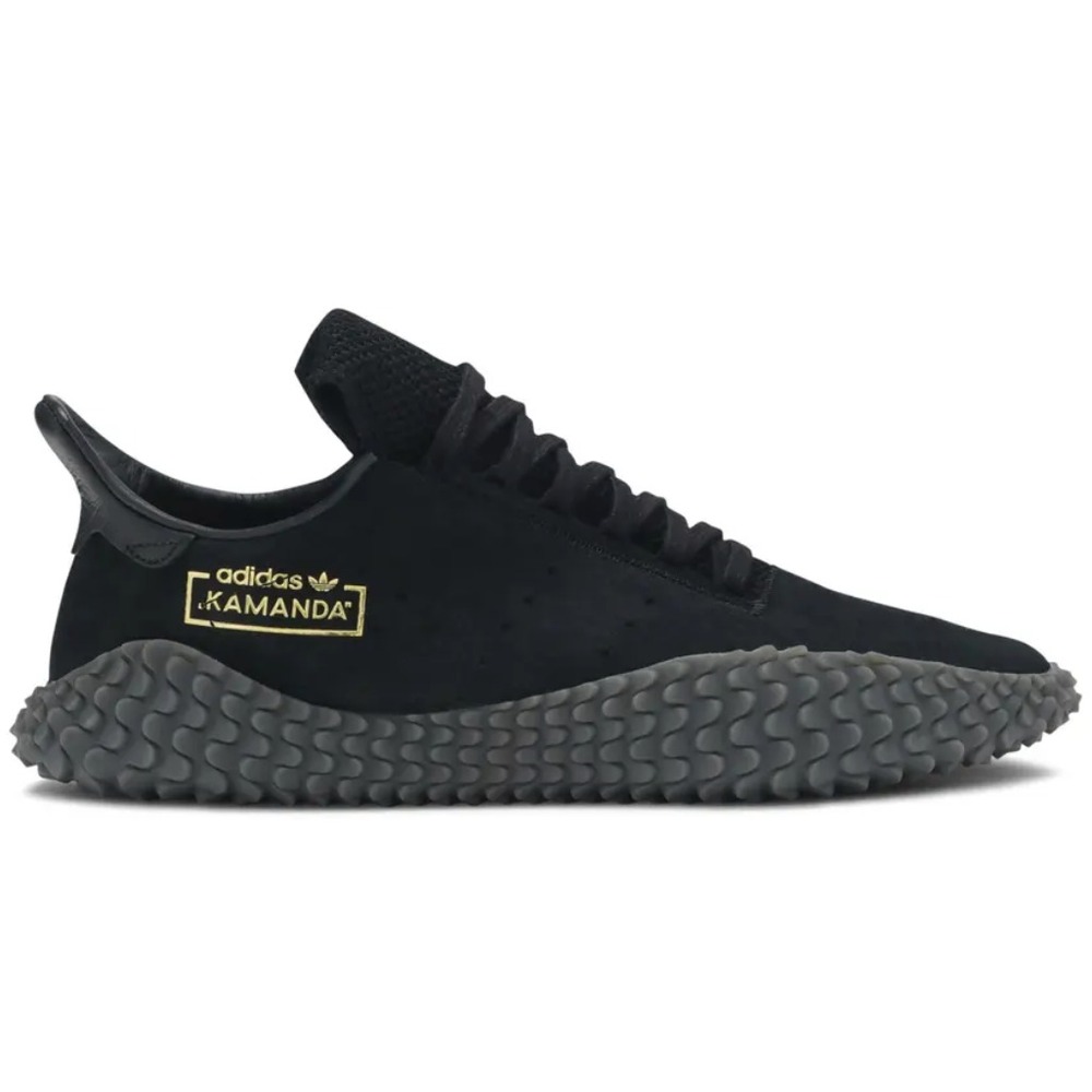 Adidas Kamanda Sneakers Triple Black Dark Gum‎ Womens 7 Mens 6 EU 38 2/3
